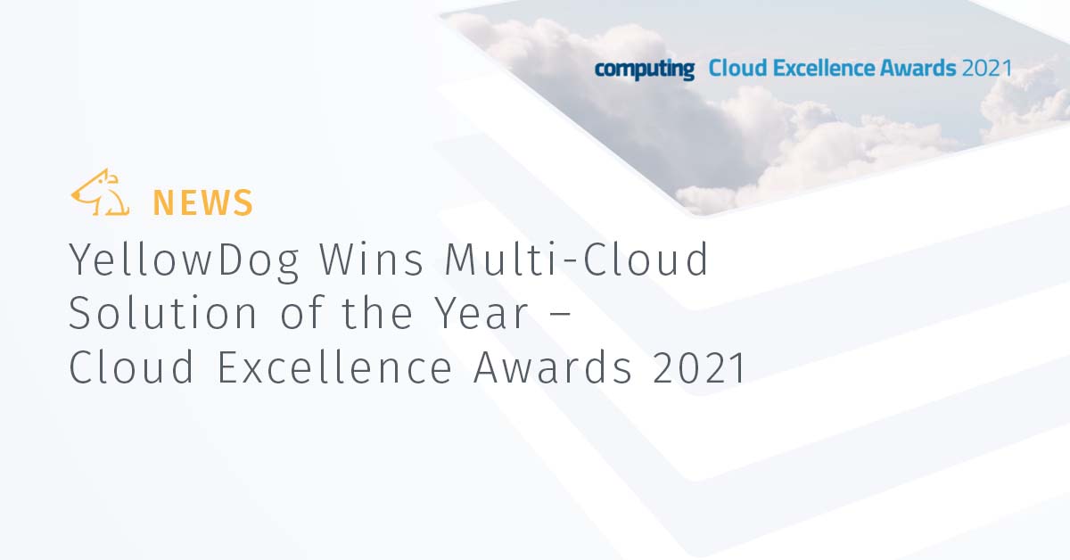 Cloud Excellence Awards Winner 2021 MultiCloud Solution of the Year